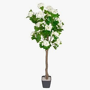 Yapay Ortanca Ağacı, Yeşil-Beyaz - 16 Çiçekli, 122 cm