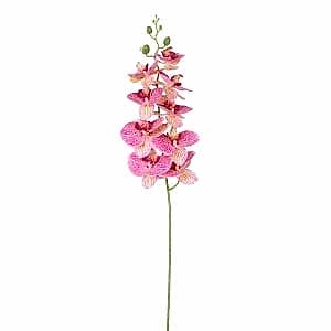 Yapay Çiçek, Orkide, Gerçek Dokunuş, Fuşya - 95 cm