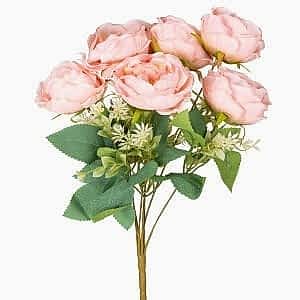 Yapay Çiçek, Şakayık Buket, Pembe - 7 Dal, 41 cm
