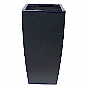 Beton Saksı, Kare, Antrasit - 35x35x70 cm