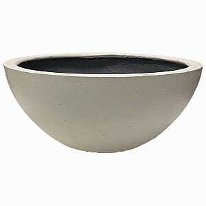Beton Saksı, Bonzai, Beyaz - 41x17,5 cm
