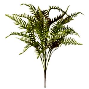 Yapay Fujer - Eğreltiotu Demet, Kızıl/Yeşil - 60 cm