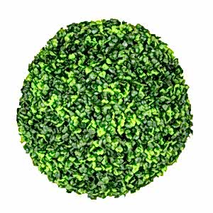 Yapay Yonca Şimşir Top - Dış Mekan Uyumlu, UV Korumalı, 2 Adet Yarım Top, 35 cm