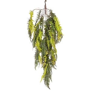 Yapay Bitki, Fujer-Eğrelti Otu Sarmaşık, Yeşil-Mor - 120 cm