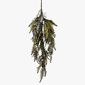 Yapay Fujer-Eğrelti Otu Sarmaşık, Kahverengi-Yeşil - 115 cm