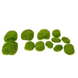 Yapay Bitki, Yeşil Strafor Yosun, Karışık - 12'li Paket