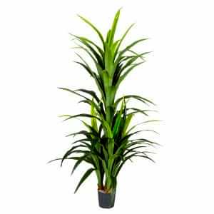 Yapay Dracena Gerçek Dokulu 97 Yaprak Yeşil 160 Cm.