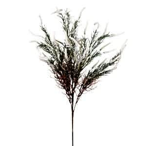 Yapay Çiçek, Lavanta Demet, Yeşil-Beyaz - 65 cm