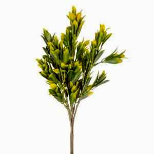 Yapay Bitki Demeti, Sarı-Yeşil - 40 cm