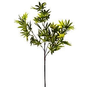 Yapay Bitki, Çatallı Akçaağaç Dalı, Yeşil - 80 cm
