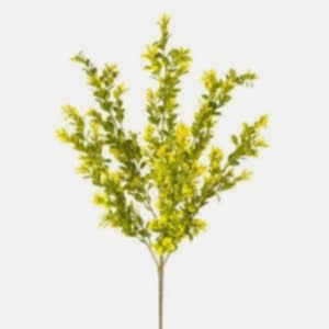 Yapay Bitki, Şimşir, Sarı/Yeşil - 55 cm