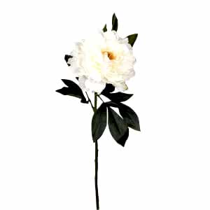Yapay Çiçek, Şakayık, Beyaz - 65 cm