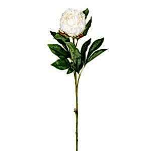 Yapay Çiçek, Şakayık, Beyaz - 77 cm