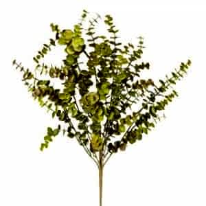 Yapay Okaliptus Demet, Kızıl/Yeşil - 55 cm