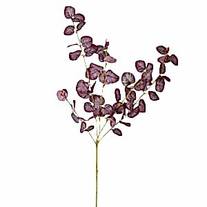 Yapay Okaliptus Dalı, Bordo - 87 cm