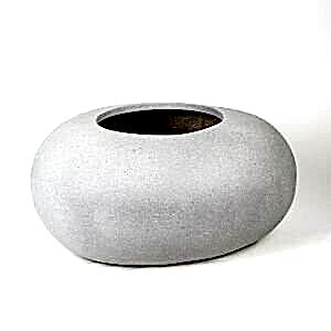 Saksı, Gravel, Beton Görünümlü - 53x40x30 cm
