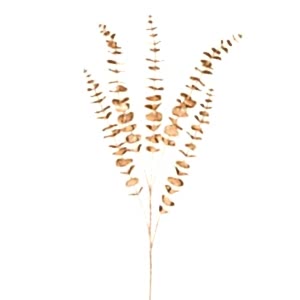 Yapay Okaliptus, Simli, Gold - 85 cm
