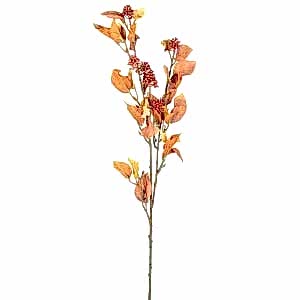 Yapay Okaliptus Dalı, Kahverengi - 86 cm
