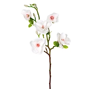 Yapay Manolya Dalı, Beyaz - 75 cm.