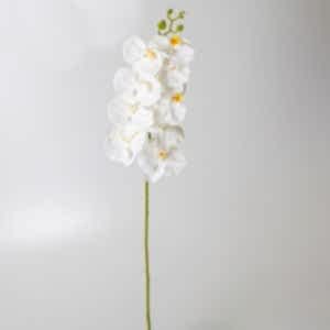 Yapay Çiçek, Orkide, Beyaz - 99 cm