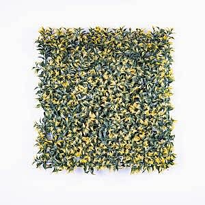 Yapay Çay Bitkisi Tabaka, Sarı - UV Korumalı, Dış Mekan Uyumlu, 50x50 cm