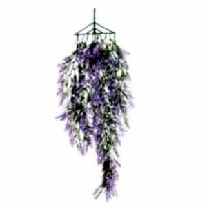 Yapay Sarmaşık, Nergis, Lila - UV Korumalı, Dış Mekan Uyumlu, 80 cm