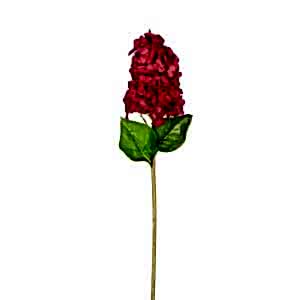 Yapay Çiçek, Ortanca, Islak Dokulu, Kırmızı - 70 cm
