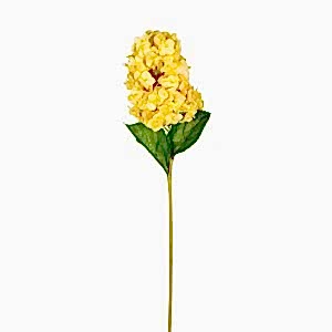 Yapay Ortanca, Islak Dokulu, Sarı - 70 cm