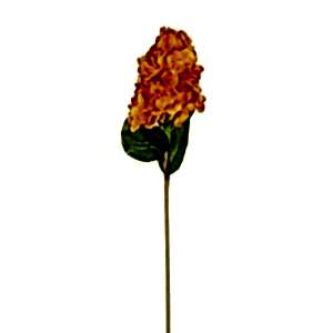 Yapay Çiçek, Ortanca, Islak Dokulu, Turuncu - 70 cm