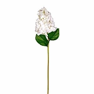 Yapay Ortanca, Islak Dokulu, Beyaz - 70 cm