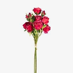 Yapay Çiçek, Gül Demeti, Kırmızı - 60 cm