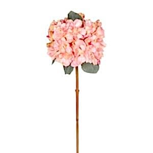 Yapay Çiçek, Ortanca, Kurumuş Efektli, Pembe - 65 cm