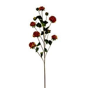 Yapay Çiçek, Krizantem, Turuncu - 77 cm