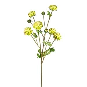 Yapay Çiçek, Krizantem, Yeşil - 77 cm