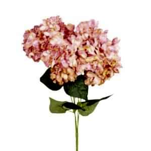 Yapay Çiçek, Ortanca, Kurumuş Efektli, Pembe - 50 cm