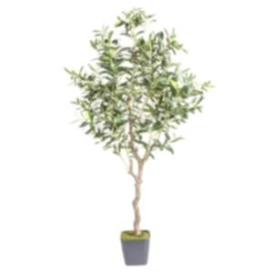 Saksıda Yapay Zeytin Ağacı, Yeşil - 918 Yaprak, 120 cm