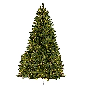 Yılbaşı Çam Ağacı, Forest, Yeşil - 1348 Dal, 500 Led Işıklı, 210 cm